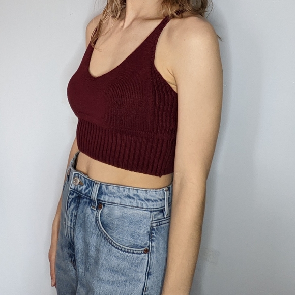 Urban Outfitters cropped knit tank top Size L - Picture 4 of 4